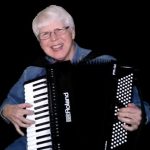 Accordion Player Pat with her Roland FR 4X Digital Accordion